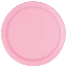 NEU Teller aus Pappe, 8 Stck, Gre ca. 23cm, rosa, Premiumqualitt ohne Plastik