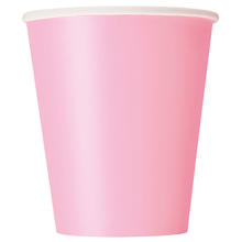 SALE Becher aus Pappe, 8 Stck, Gre ca. 250ml, rosa, Premiumqualitt ohne Plastik