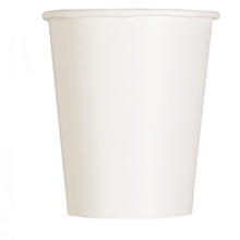 SALE Becher aus Pappe, 8 Stck, Gre ca. 250ml, wei, Premiumqualitt ohne Plastik