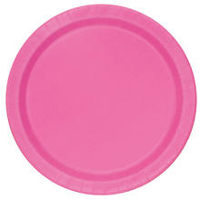 NEU Teller aus Pappe, 8 Stück, Größe ca. 18cm, pink, Premiumqualität ohne Plastik