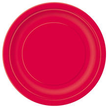 SALE Teller aus Pappe, 8 Stck, Gre ca. 23cm, rot, Premiumqualitt ohne Plastik