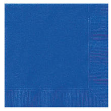 SALE Servietten, Premiumqualität, Größe ca. 33 x 33 cm, 20 Stück, Farbe: Königsblau