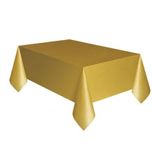 NEU Mehrweg-Tischdecke aus Kunststoff, Größe ca. 137x274cm, gold