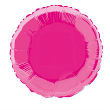SALE Folienballon Rund Unifarben, Premiumqualit�t, beidseitig bedruckt, Gr��e: ca. 45 cm, Farbe: Pink