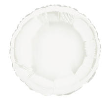 Folienballon Rund Unifarben, Premiumqualitt, beidseitig bedruckt, Gre: ca. 45 cm, Farbe: Wei