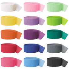 SALE Kreppband / Krepppapier, Länge: ca. 24 m - Verschiedene Farben
