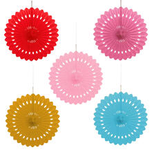 SALE F�cher / Rosette aus Papier, Raumdeko zum Aufh�ngen, Gr��e: ca. 40 cm - Verschiedene Farben