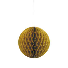 SALE Wabenball / Pompom aus Papier, Raumdeko zum Aufhngen, Gre: ca. 20 cm, Gold