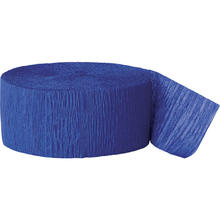 Kreppband / Krepppapier, Lnge: ca. 24 m, Farbe: Knigsblau