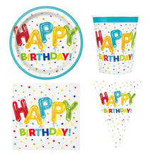 SALE Geburtstags-Serie Happy Birthday Ballons Geburtstag - Teller, Servietten, Becher & Deko