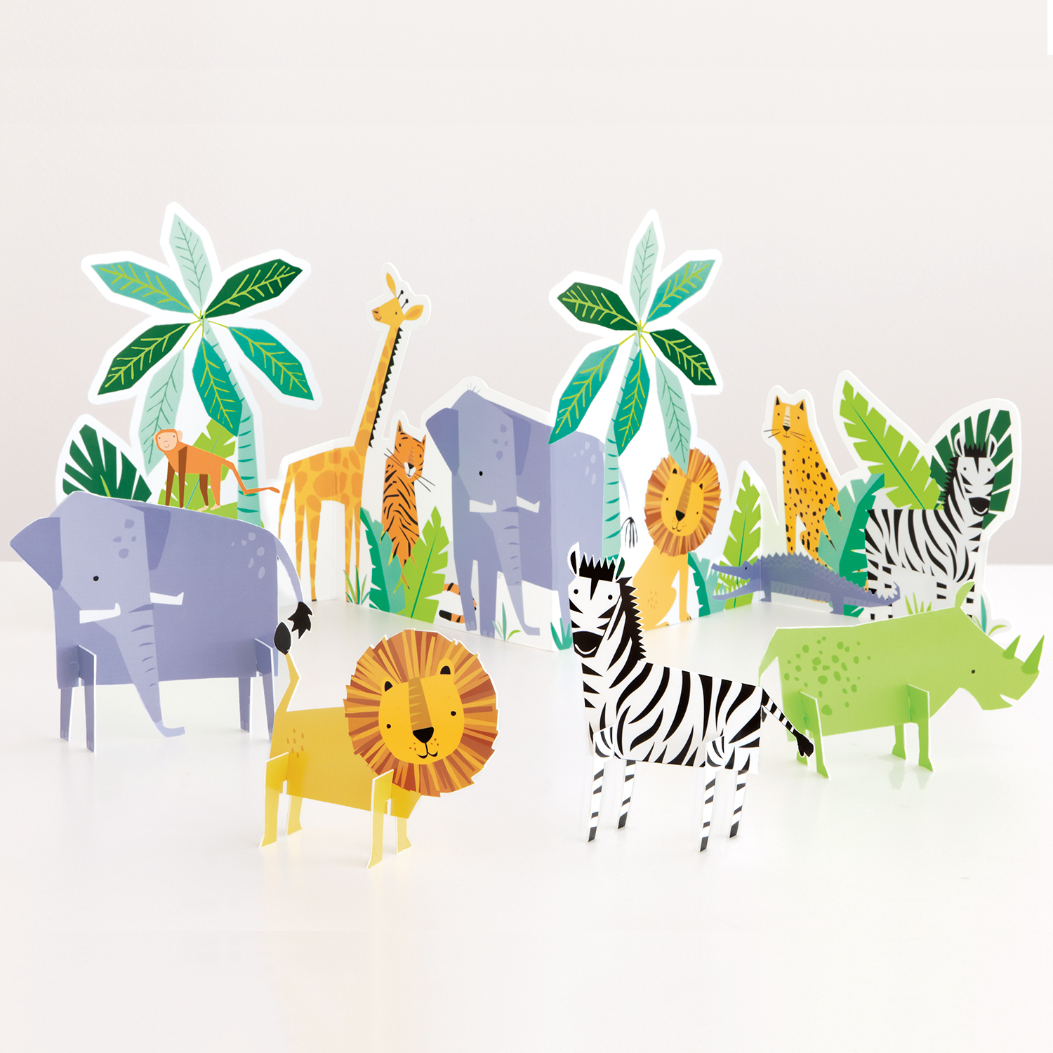 SALE Tischdeko Tier Safari, 5-teilig