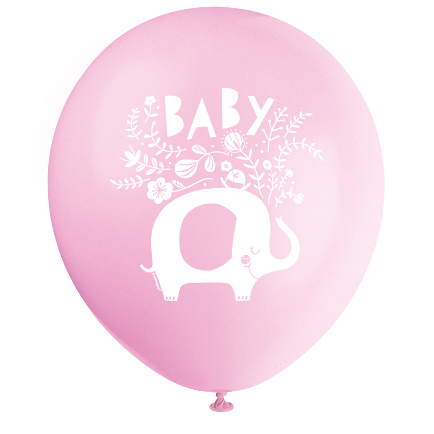 SALE Luftballons Babyparty rosa Elefant, 30cm, 8 Stck