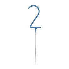 SALE Wunderkerze Zahl 2, ca. 18cm, Blau