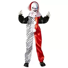 SALE Halloween-Figur KILLER-CLOWN MIT LEUCHTENDEN AUGEN, Größe ca. 90 cm