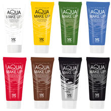 NEU Profi-Aqua-Schminke auf Wasserbasis, für Karneval, Kinderschminken & Theater, 30 ml - Verschiedene Farben