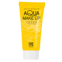 NEU Profi-Aqua-Schminke auf Wasserbasis, fr Karneval, Kinderschminken & Theater, 30 ml, Gelb