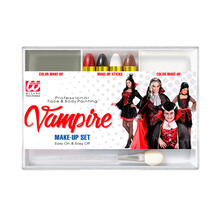 NEU Schminkset Vampir, mit 4 Schminkstiften, Make-Up und Pinsel