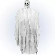 NEU Halloween-Figur SENSENMANN, Länge: 153 cm, Weiß