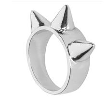 Ring Punk mit Spitzen, silber