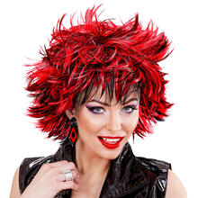 NEU Percke Steamy, schwarz-rot