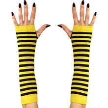 NEU Fingerlose Handschuhe / Stulpen Biene, 33 cm