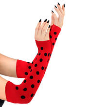 NEU Fingerlose Handschuhe / Armstulpen Marienkfer
