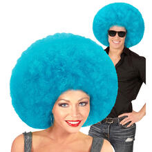 NEU Percke Riesenafro, hellblau