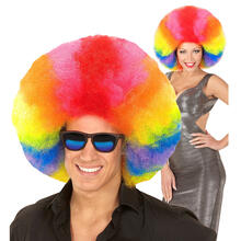 NEU Percke Regenbogen-Afro