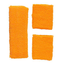 Schweibnder mit Stirnband, Frottee, orange