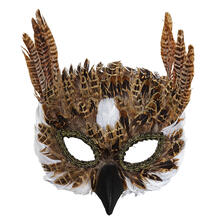 NEU Maske Eule, aus Federn