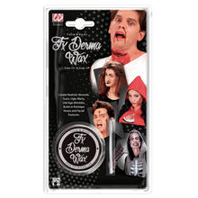 NEU FX-Set Dermawax / Effektwachs und Modellier-Spatel, 25 g, fr realistische Narben, Wunden und mehr
