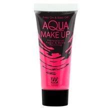 NEU Profi-Aqua-Schminke Neon auf Wasserbasis, leuchtet unter UV-Licht, 30 ml, Pink