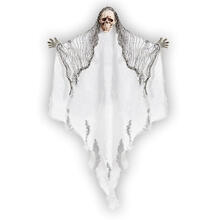 NEU Halloween-Deko-Figur Sensenmann, ca. 61 cm, Wei