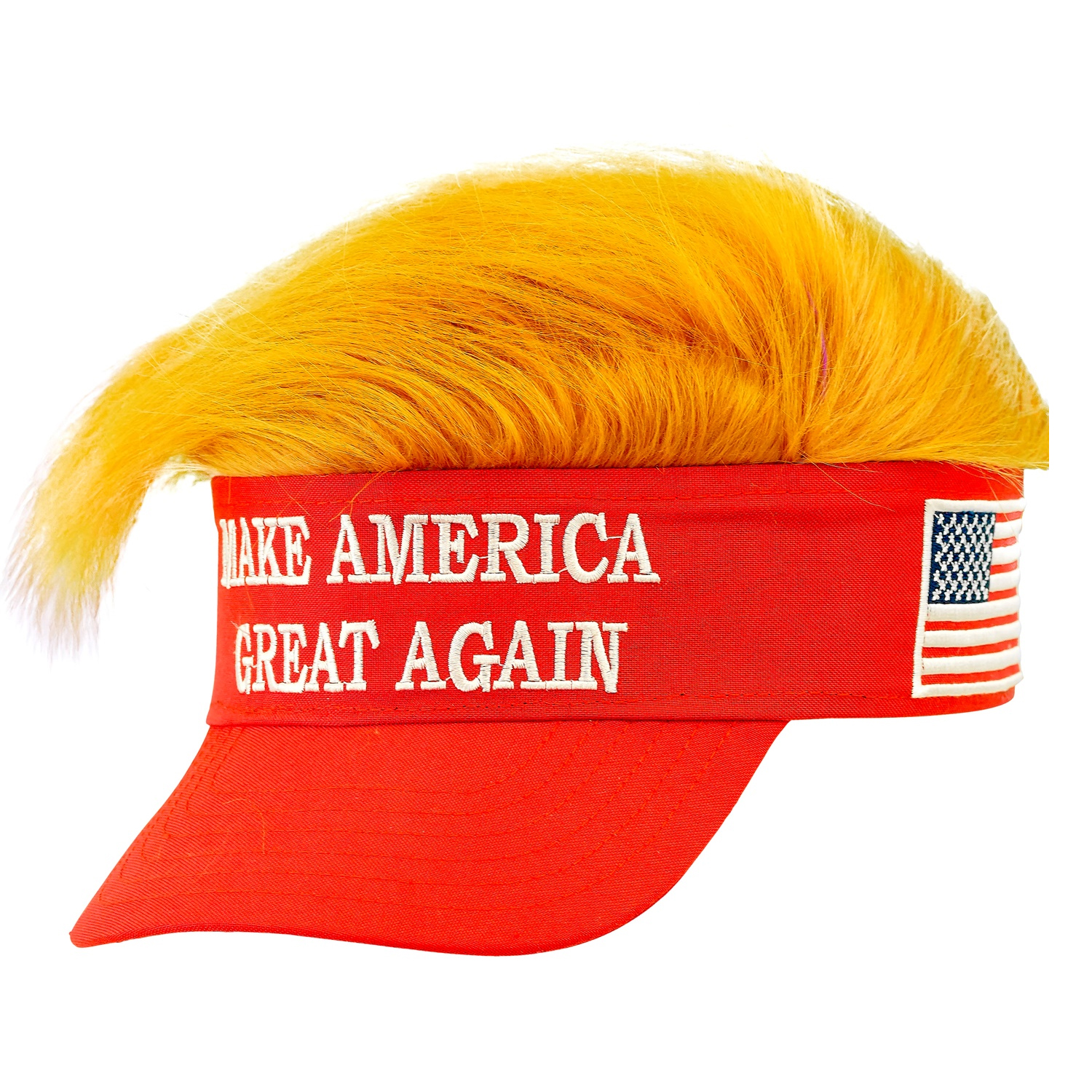 NEU Schirmmtze MAGA mit Haaren