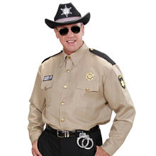 Herren-Kostüm Sheriff-Hemd, Gr. M-L