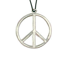 Kette Peace-Symbol, silber