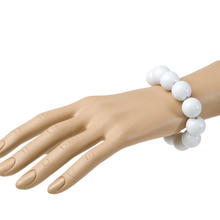 Armband, 70er Jahre, Perlen, weiß