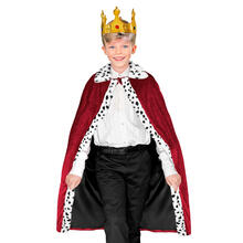 NEU Kinder Kostmumhang Knig / Knigin, 90cm, bordeaux