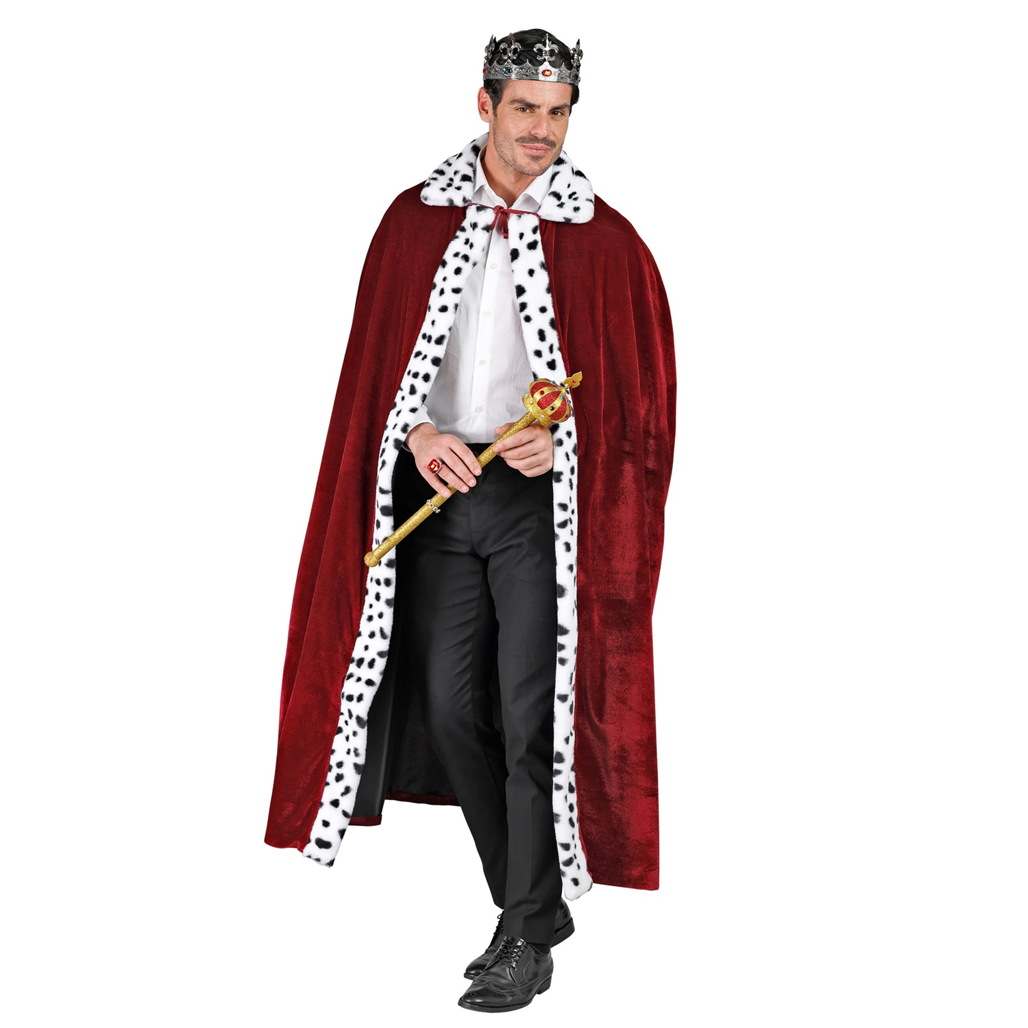 NEU Damen- und Herren Kostmumhang Knig / Knigin, 140cm, bordeaux