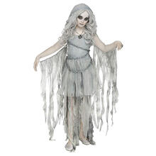 NEU Kinder-Kostm Ketten-Geist, Kleid mit Kapuze, inkl. Kette, Gr. 128