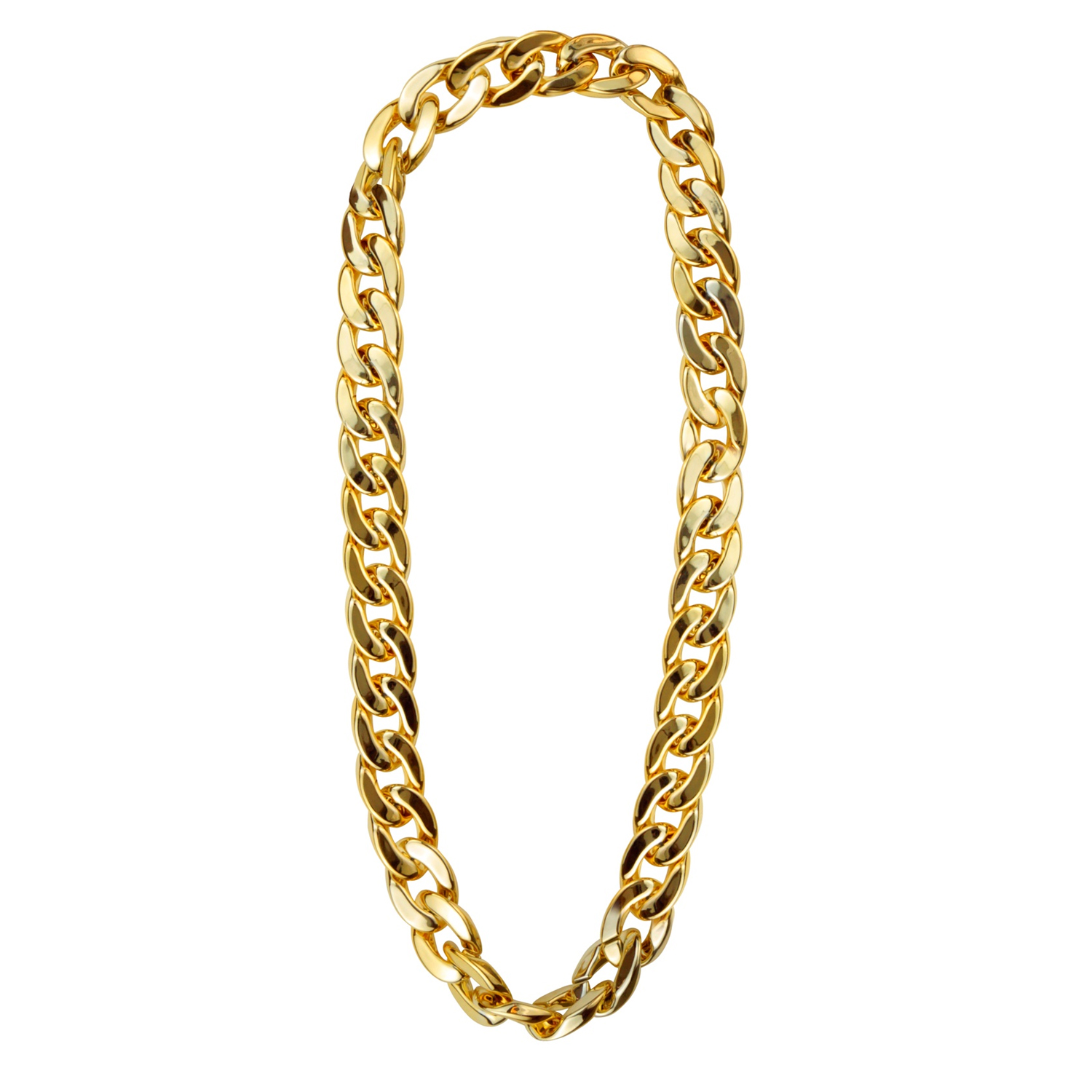 NEU Kostm-Zubehr goldene Halskette, 72cm