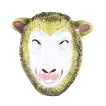 Maske Schaf aus Plastik, Kindergröße