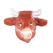 SALE Maske Kuh aus Plastik, Kindergre