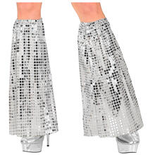NEU Beinstulpen 70er-Disco Style, silber