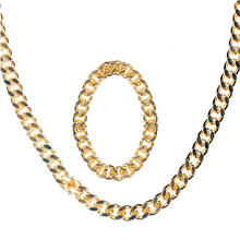 Schmuck-Set Rapper, gold, Kette & Armband