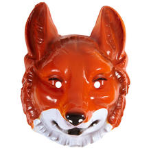 SALE Maske Fuchs aus PVC, braun