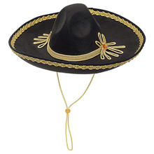 Hut schwarzer Sombrero Deluxe, ca. 50 cm