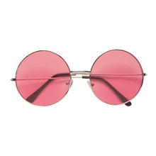 Brille 70er Jahre mit pinkfarbenen Glsern