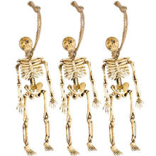 Deko Skelette am Strang, 15 cm, 3 Stück