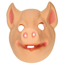 Maske Schwein aus Plastik